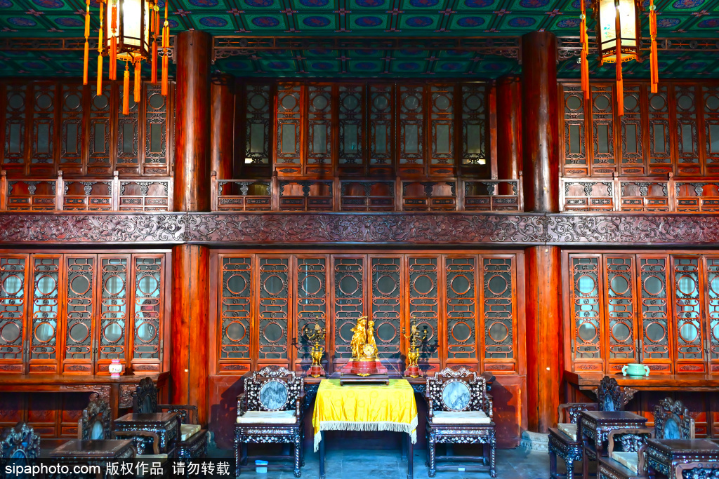 恭王府和珅住所錫晉齋 金絲楠木盡顯華麗