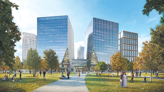 坝河滨水空间再添商业地标