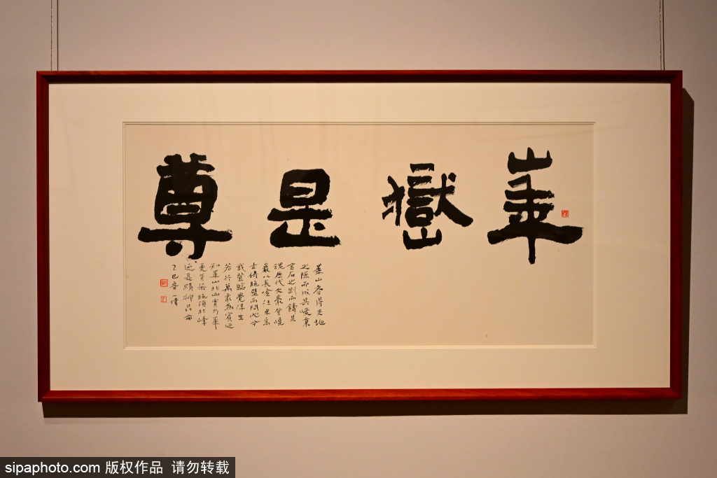 张胜伟书法作品展在中国美术馆举办
