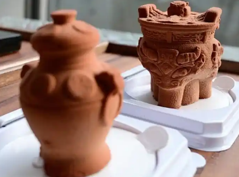 首博镇馆之宝化身慕斯蛋糕