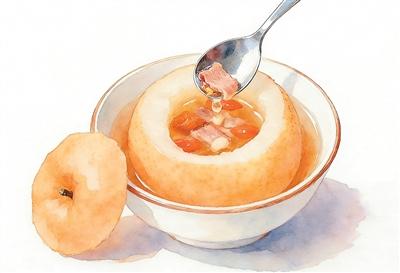 惊蛰时节蒸一盅川贝雪梨瘦肉汤——梨香沁心脾 清润养气机