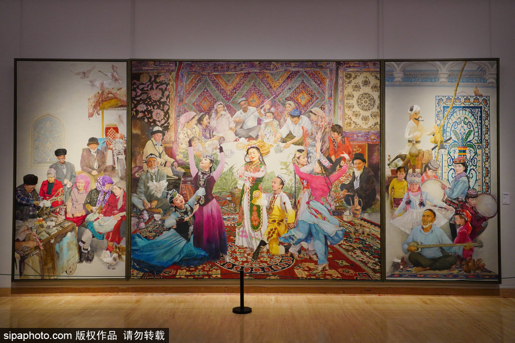 新疆西藏美术作品展在中国美术馆展出