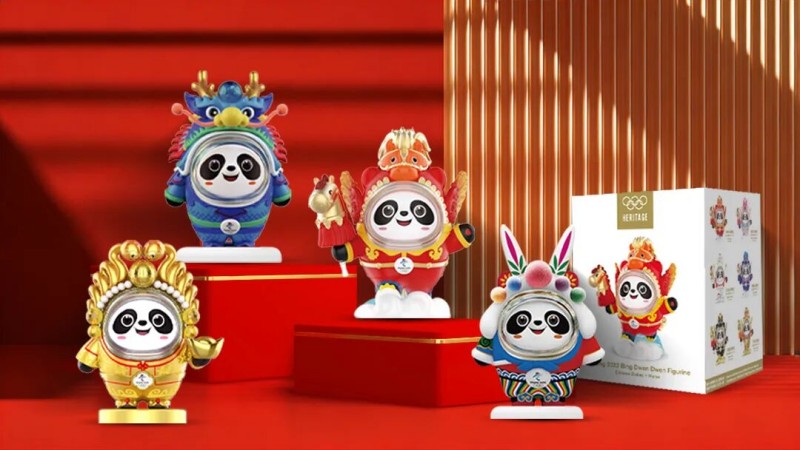 Подарочный набор для семьи: китайский гороскоп с олимпийским талисманом Бин Дуньдунь!