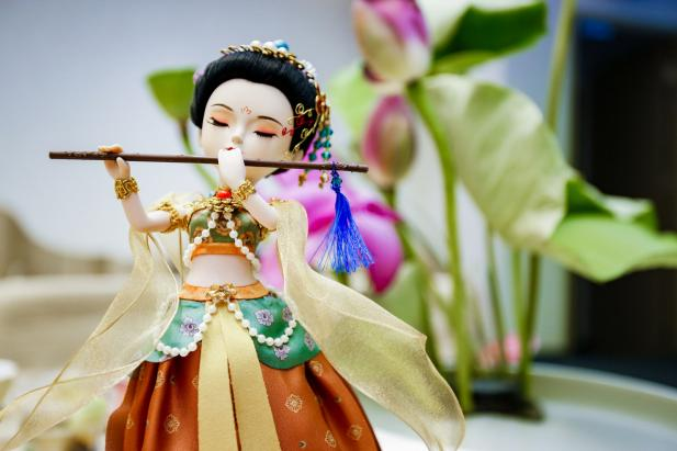 北京の無形文化財絹人形